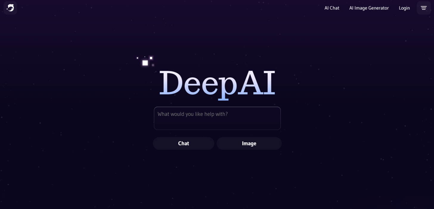 Deep AI 网站截图
