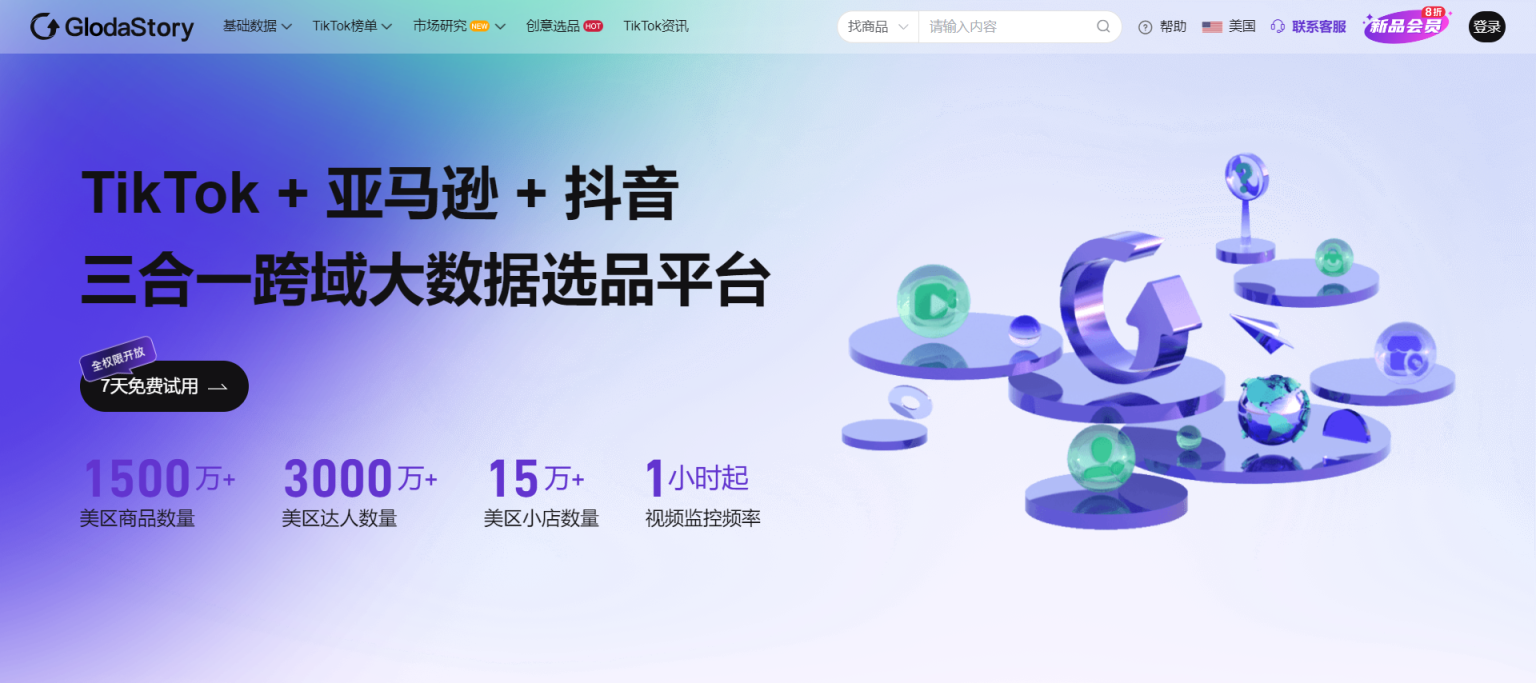 GlodaStory 网站截图