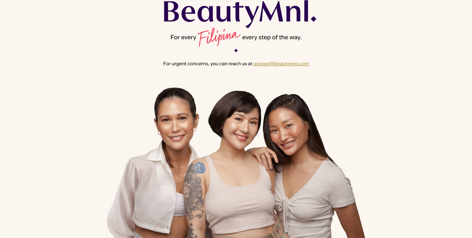 BeautyMNL 网站截图