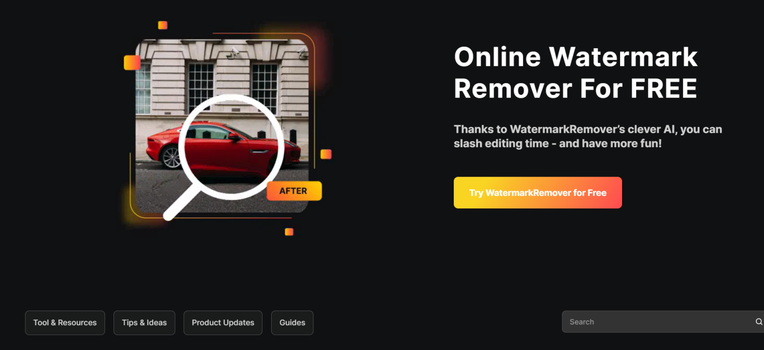 WatermarkRemover.io 网站截图