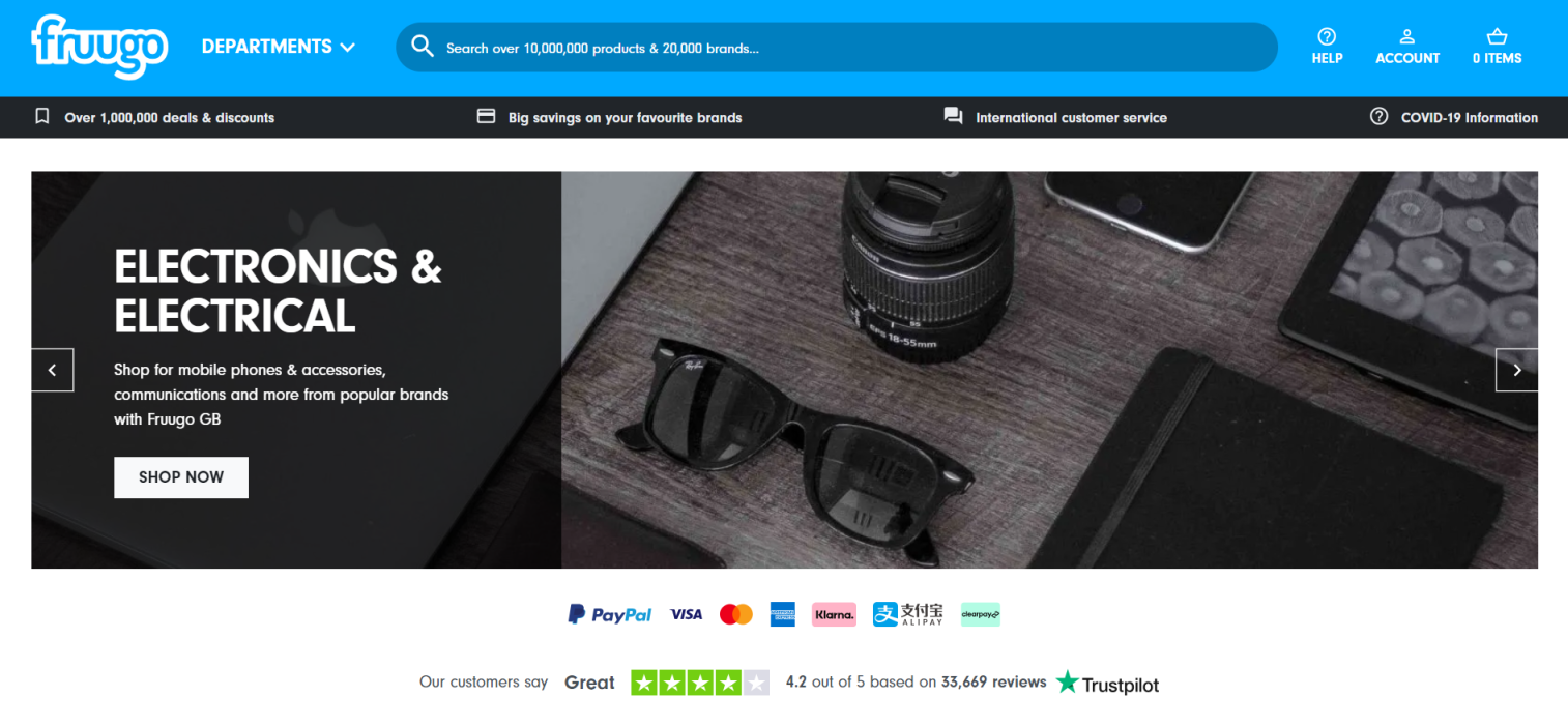 Fruugo罗马尼亚 网站截图
