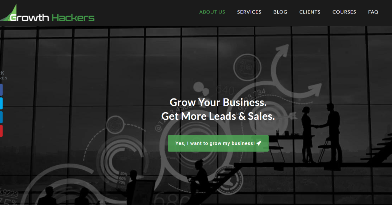 增长黑客 Shopify增长 网站截图