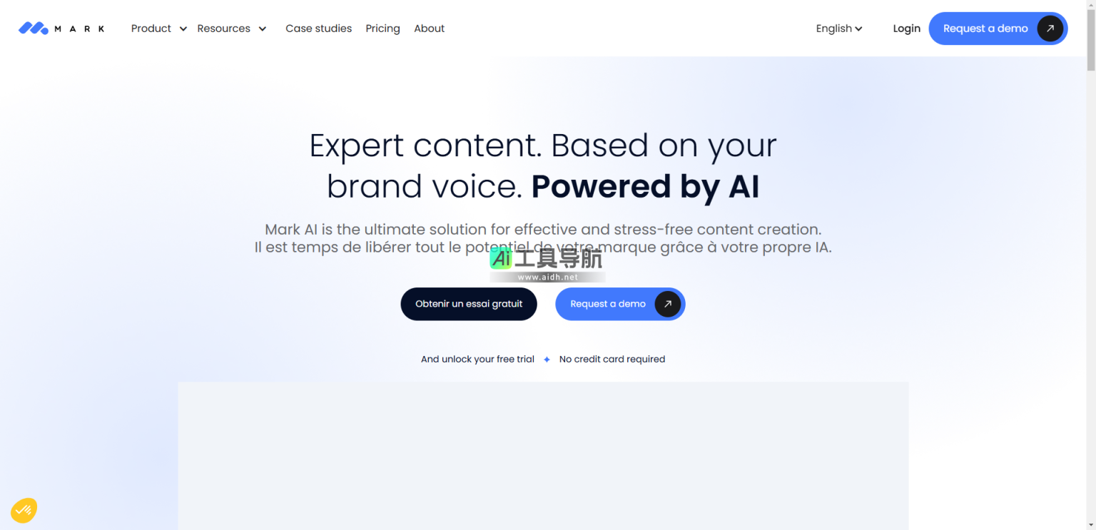 Mark Copy AI 专业的品牌AI写作平台 网站截图