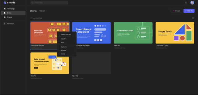 Creatie 网站截图