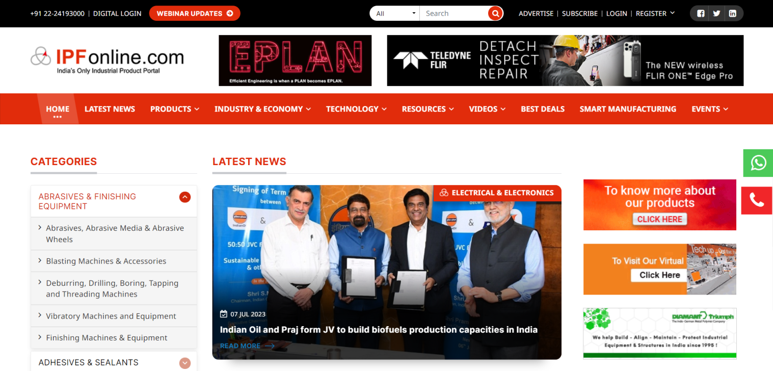 Ipfonline 网站截图