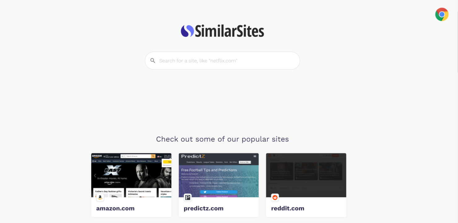 SimilarSites 网站截图