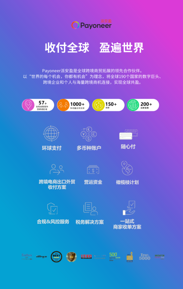 Payoneer派安盈 网站截图