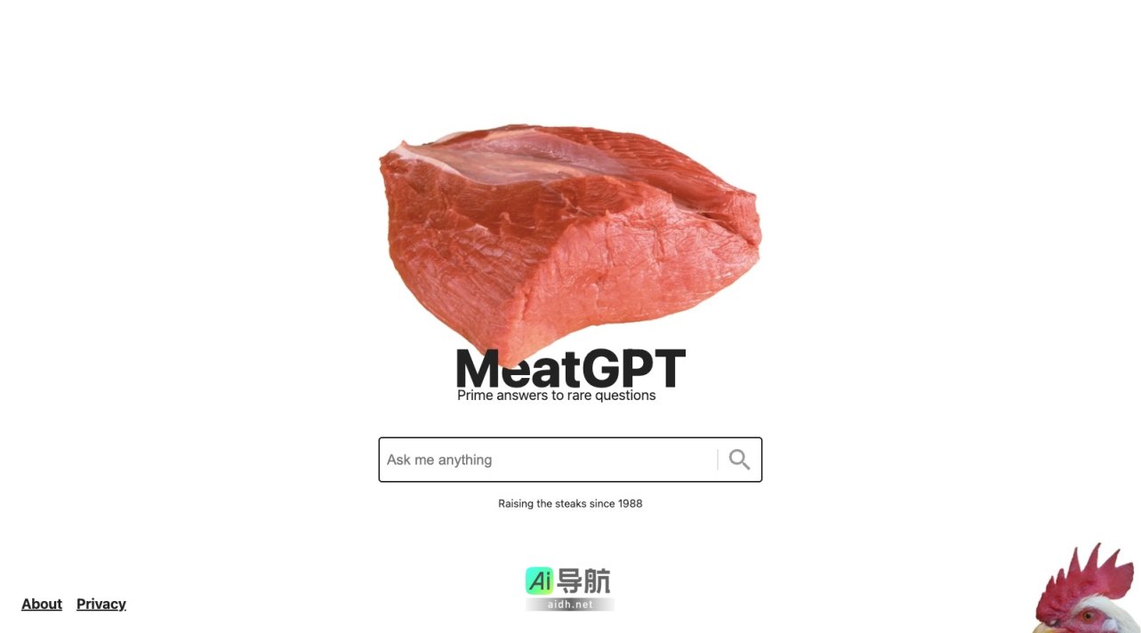 MeatGPT 专注于提供独特的肉类相关问题解答，提升美食体验 网站截图