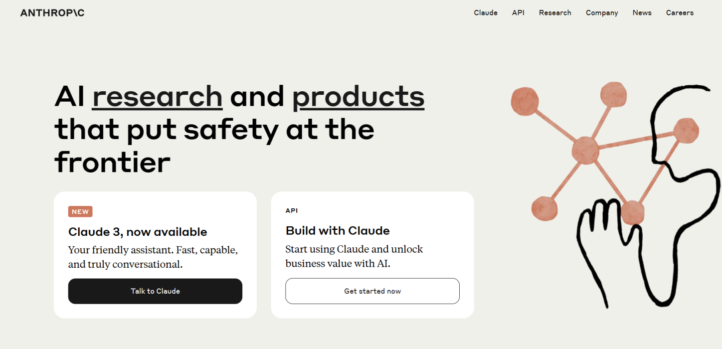 Anthropic 网站截图