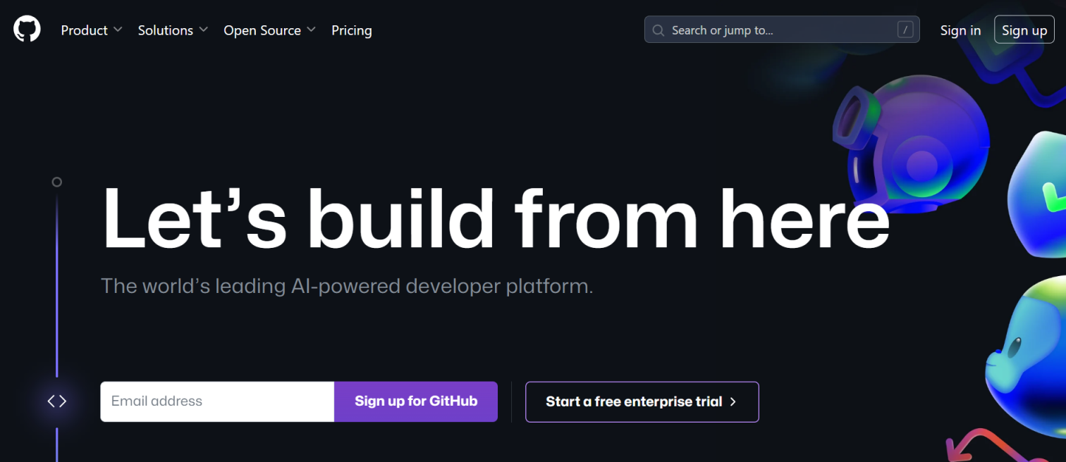 GitHub Copilot 网站截图