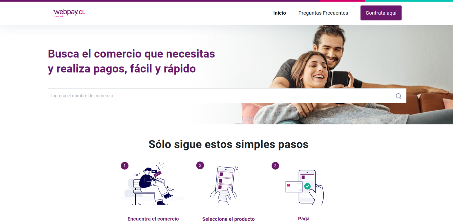 Webpay 网站截图