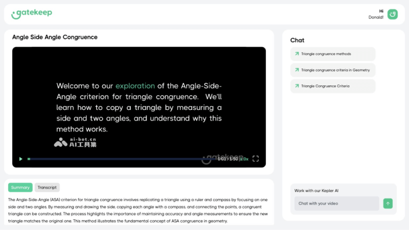 Gatekeep AI生成教学解释视频