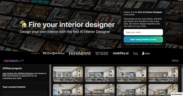 Interior AI翻译站点 网站截图