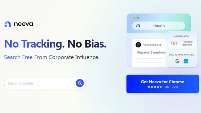 Neeva 网站截图