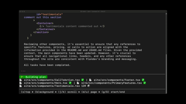 Plandex 网站截图