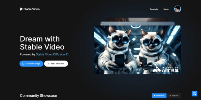 Stable Video 网站截图