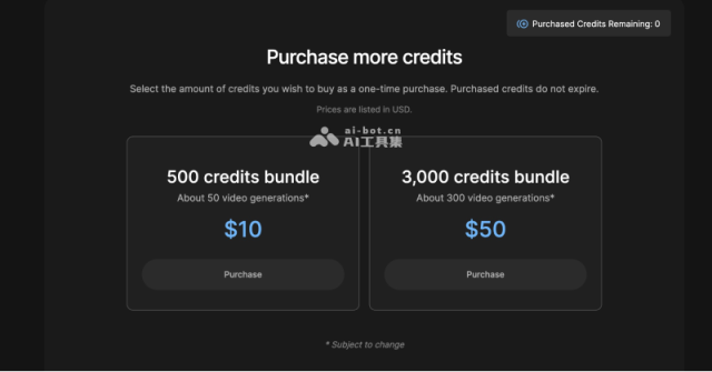 Stable Video的价格